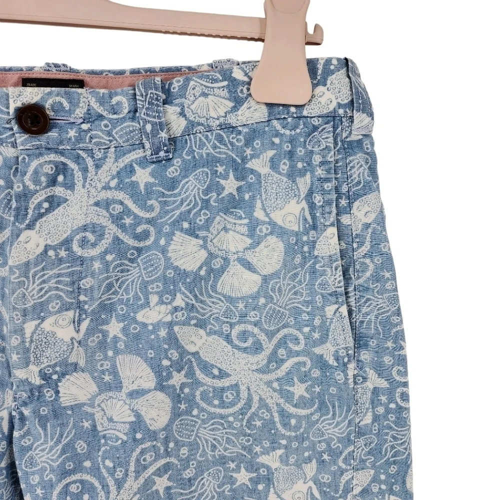 J. Crew Men's Sea Creatures Bermuda Short - Waist 31